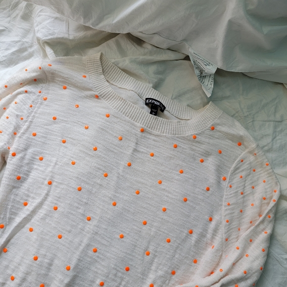 Express light orange/beige sweater - Picture 2 of 7